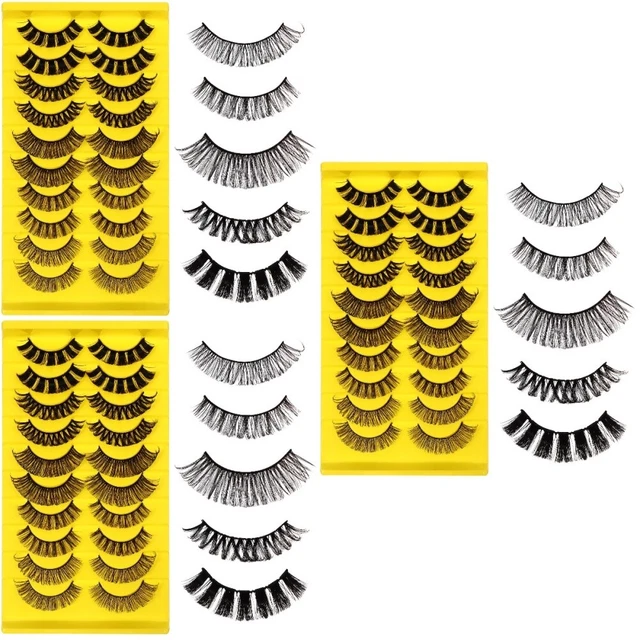 30 paia di pacchetto di ciglia fluttuanti ciglia estensioni naturali look per c