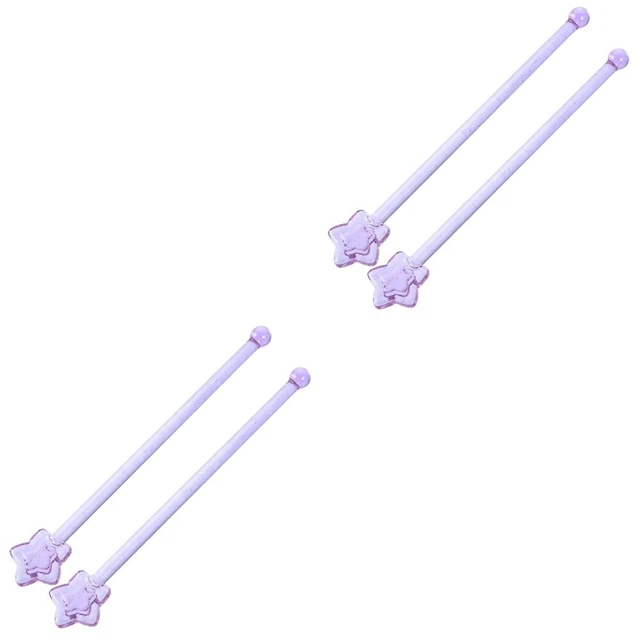 4 cucharas varilla de agitador de estrellas mezclador de leche mezclador beber varillas agitadoras