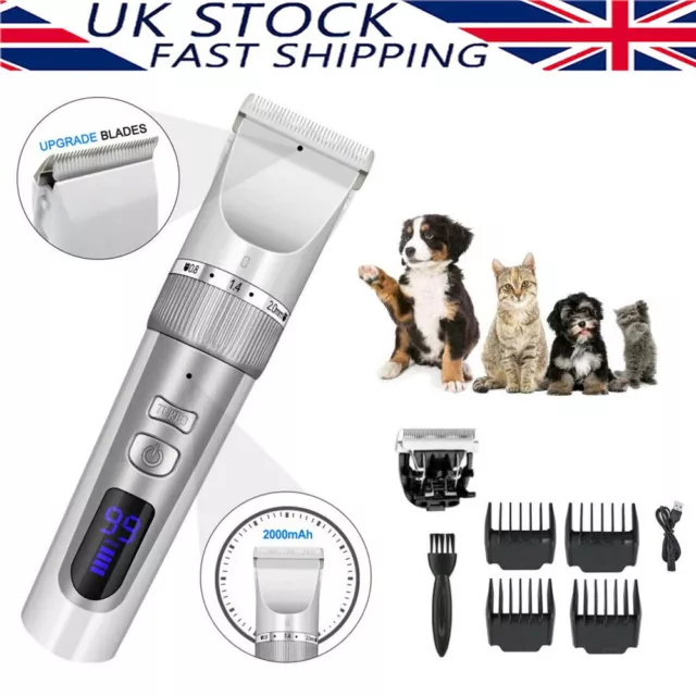 Professional Pet Dog Grooming Clipper Thick Fur Hair Trimmer Electric Shaver Set