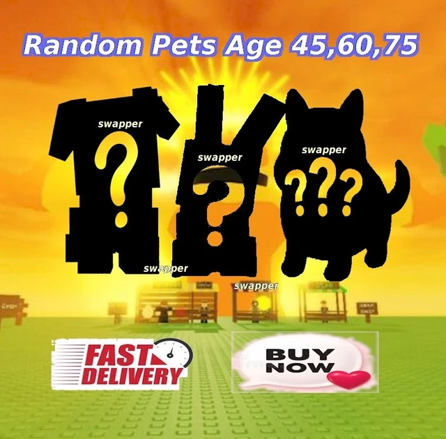 Grow A Garden – Pet Age 75 (Random Pets) Roblox Video Game