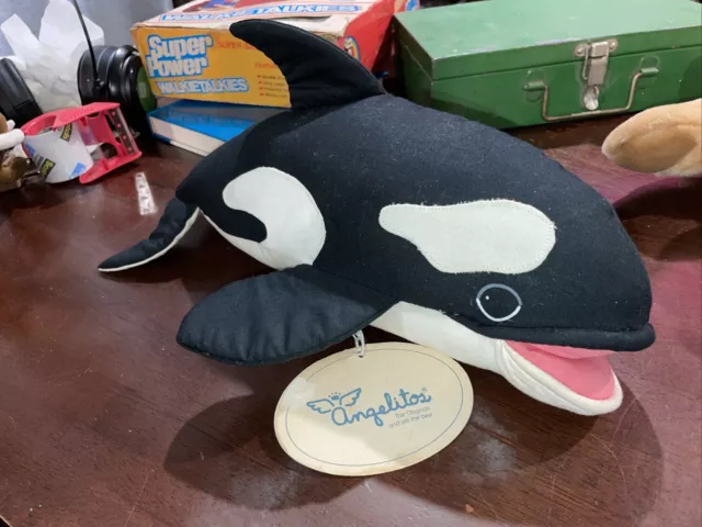 Killer Whale Plush ANGELITOS Original Soft-Sculpture Rare Soft Toy