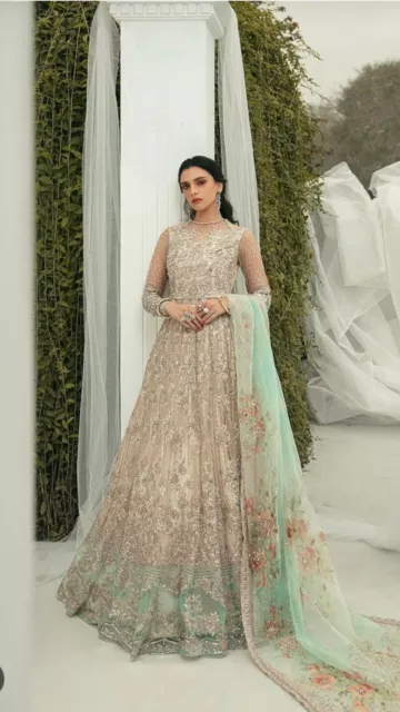 asian pakistani indian wedding/party wear dress