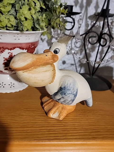 Vintage Ceramic Pelican 6.5" Tall