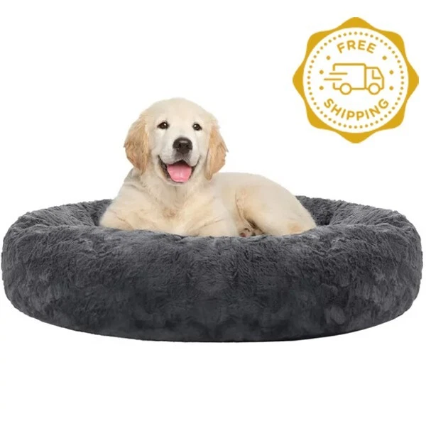 Premium Pet Dog Bed, Round Plush Dog Beds for Small Medium Large Dogs and Cats