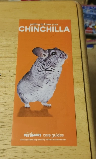 Getting To Know Your Chinchilla Petsmart Care Guide Brochure Ephemera Habitat