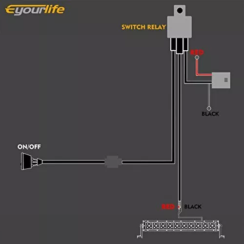 Eyourlife 300W Cablaggio Fendinebbia con Interruttore 12V 40A Kit Cavi Fendin... 3