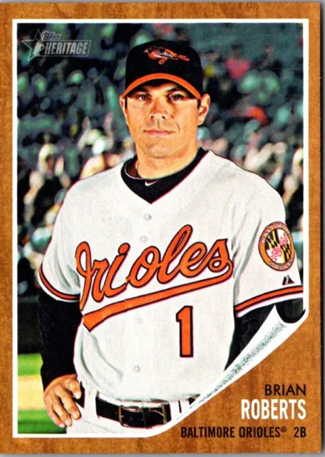 2011 Topps Heritage Brian Roberts #6 Baltimore Orioles Baseball Card