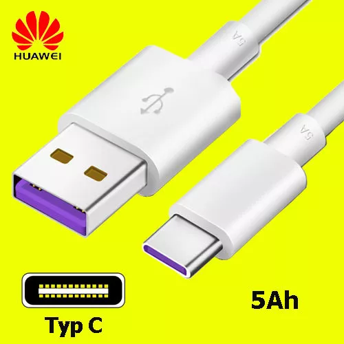 ORIGINAL HUAWEI Schnell Ladekabel Datenkabel P20 P10 P9 Plus Pro Lite USB-C - 5A