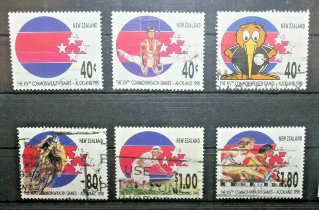 Francobolli Nuova Zelanda 1989 Giochi Auckland Serie Timbrata Used Set (C.x)