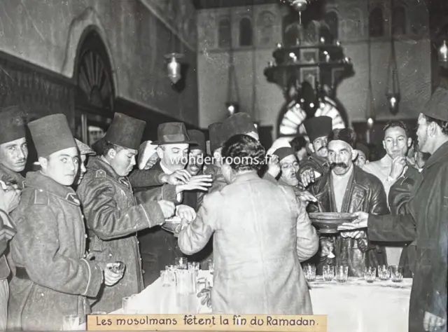 RAMADAN - Aïd el-Fitr - 1937 - Tirailleurs - Grande Photo de presse - 30x40cm