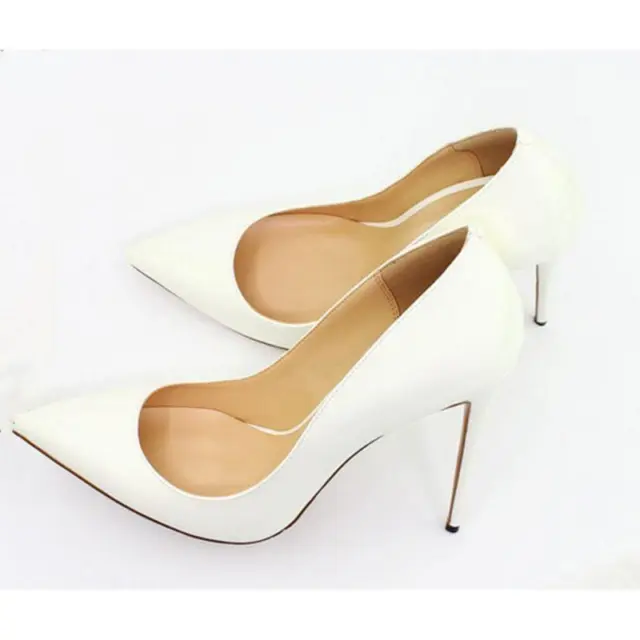 Women's Pumps Pointed Toe Patent Leather High Stilettos Heels court OL  Shoes