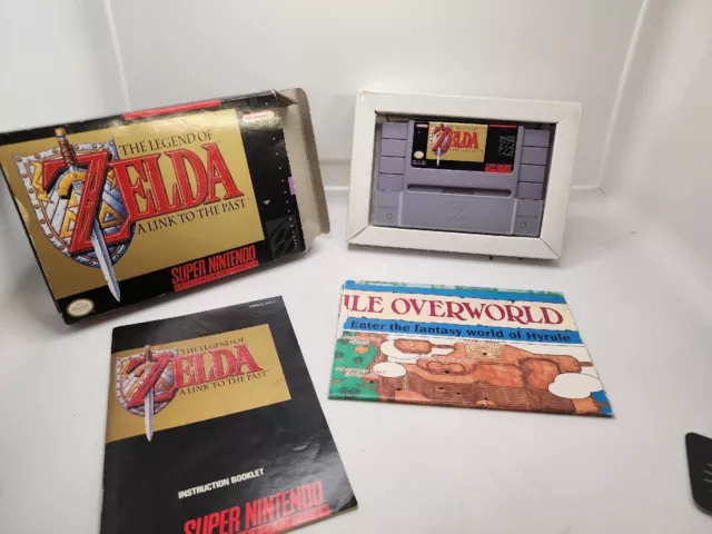 Zelda Link to the Past Super Nintendo SNES Game Complete CIB w/ Map + Tips