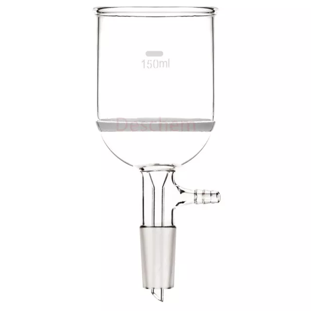 150ml,24/40,Glass Buchner Funnel,3# Coarse Filter,Hose Connection,Lab Glassware