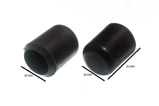 Bulk Hardware BH00398 Paquet de 8 Embouts de protection de chaise 19 mm Noir - Bricolage