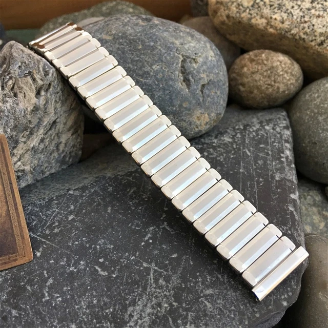 rare 19mm JB Champion USA Stainless Steel nos 1950s Vintage Watch Band