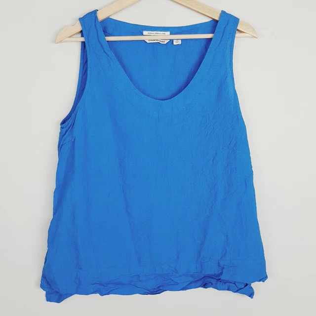 country road linen singlet