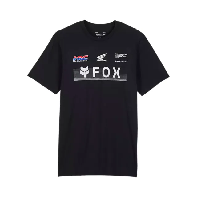 Fox Racing Uomo Fox X Honda Nera Premium T-Shirt Abbigliamento Appa