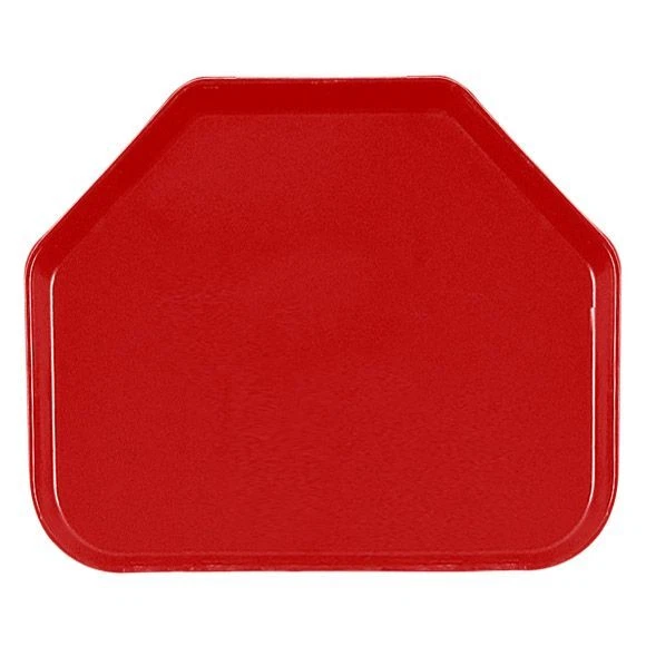 Cambro 1520TR510 Camtrays Red 15" x 20.25" Trapezoid Tray