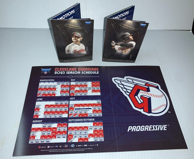 CLEVELAND GUARDIANS 2024 Season Schedule MLB Poster Baseball! 19.99