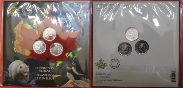 Proof Like 2020 Canada 3 Connecting Color 25 Cents Sealed in Folder