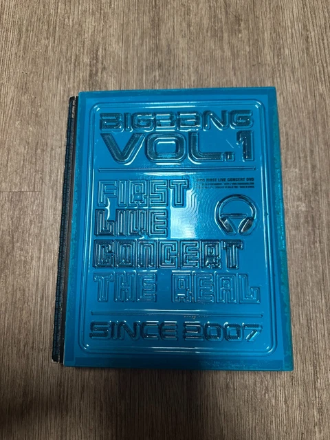 BIGBANG VOL 1 First Live Concert The Real Since 2007 DVD + book