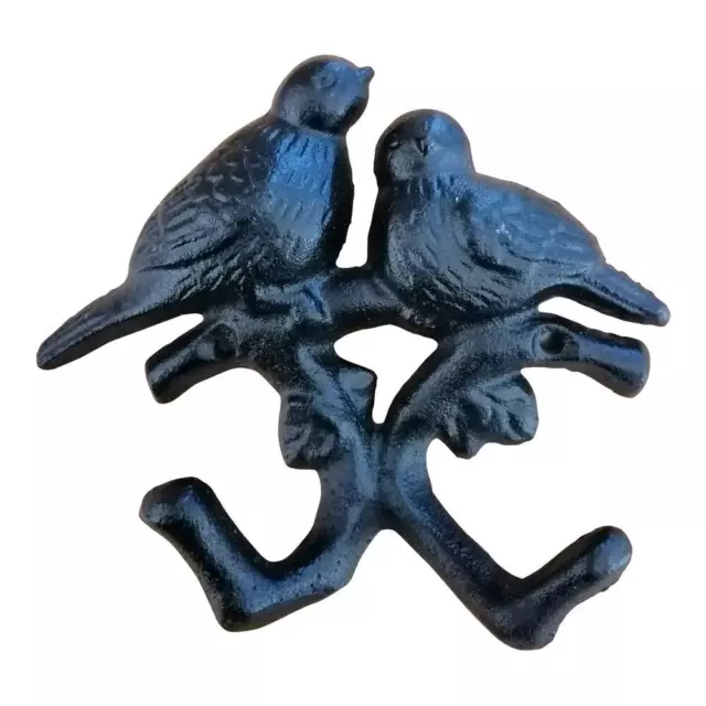 ANTIQUE AND VINTAGE Animal Collection Cast Iron Birds Double Key Coat ...