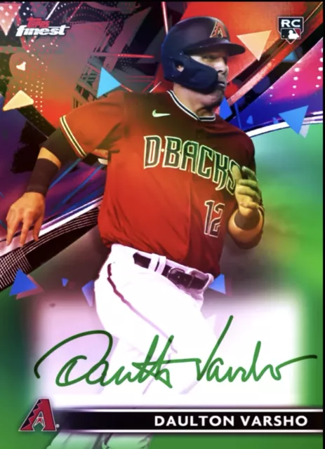 Topps Bunt 21 SR Daulton Varshon Finest Green Signature 2021 Digital Card 2