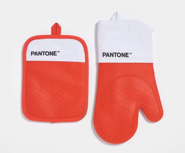 Pantone™ - Set Da Cucina Composto Da Guanto Da Forno + Presina, in Cotone Con Gr