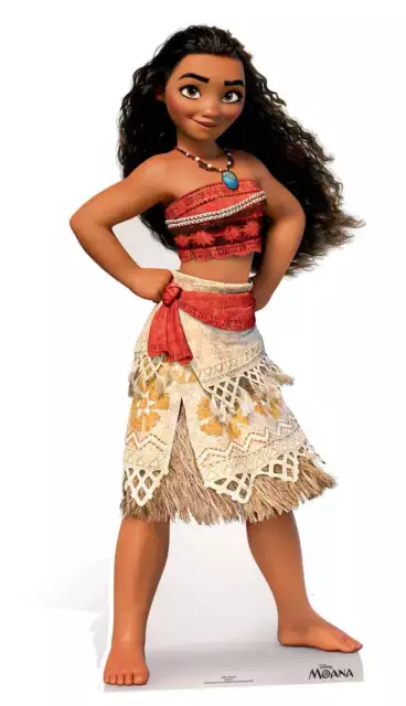 Moana Lifesize Silueta de Cartón / Figura Pie / Vertical Oficial Disney