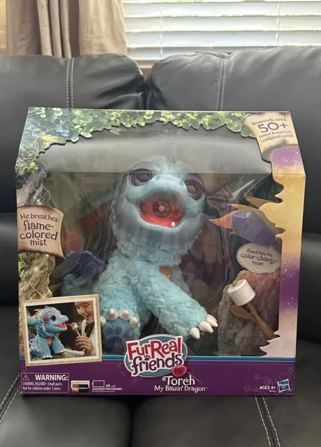 New Fur Real Friends Torch My Blazin' Dragon Pet Toy Interactive Play Hasbro