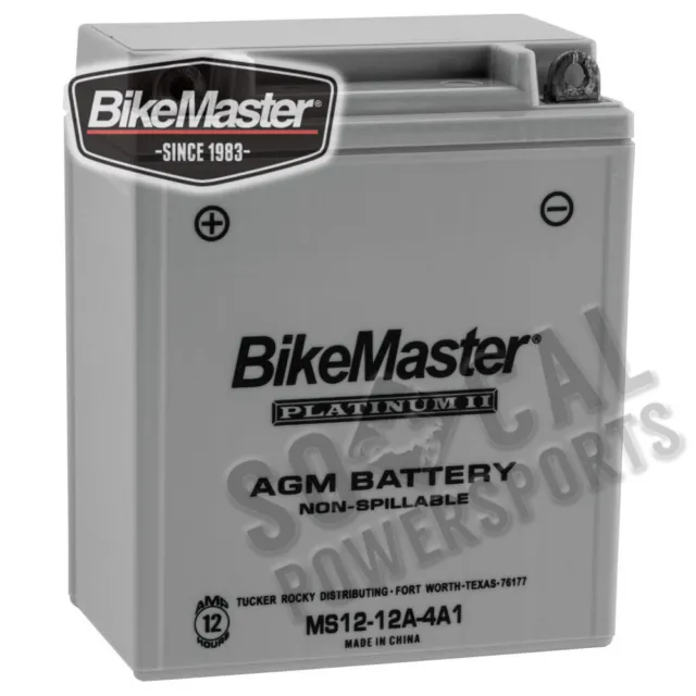 BikeMaster AGM Platinum Battery - MS12-12A-4A1
