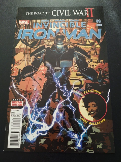 Invincible Iron Man #9 2nd Print Variant 1st appearance Riri Williams Ironheart