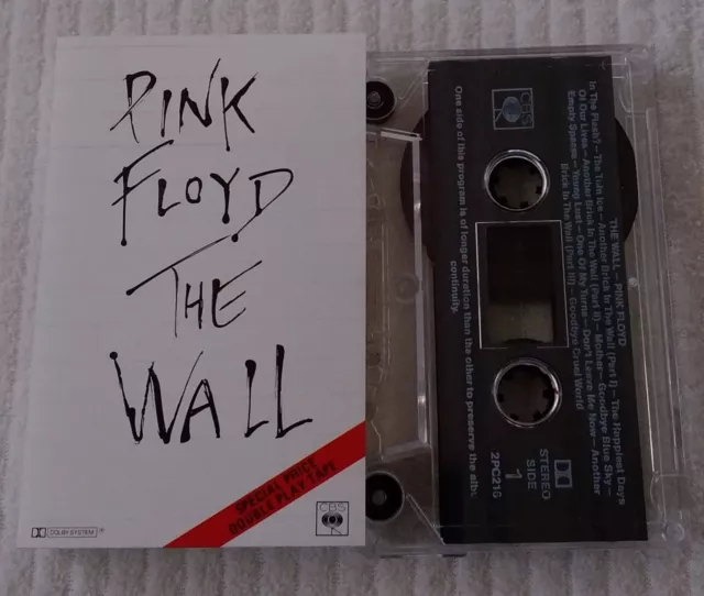 PINK FLOYD - The Wall - Australian Release - Audio Music Cassette