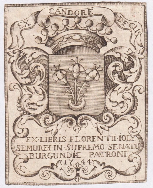 Ex-libris Gravé Aix-en-Provence Séminaire Blason - Gravure Ancienne, Occasion