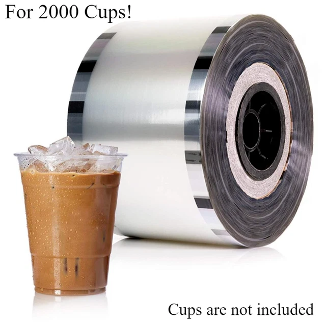 Film scellant pour gobelets Boba Bubble Tea Clear Sealing PP Plastic For...