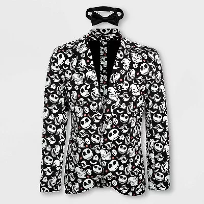 Men's The Nightmare Before Christmas Jack Skellington Jacket - Black/White S -