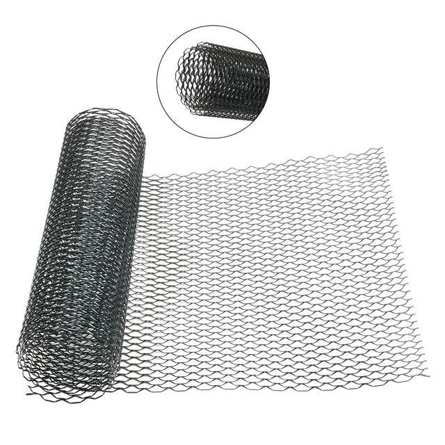 Grille Maille Hexagonale Nid d'Abeille, 3x6mm, Alliage d'Aluminium, Universel pour Pare-Chocs et Calandre de Voiture