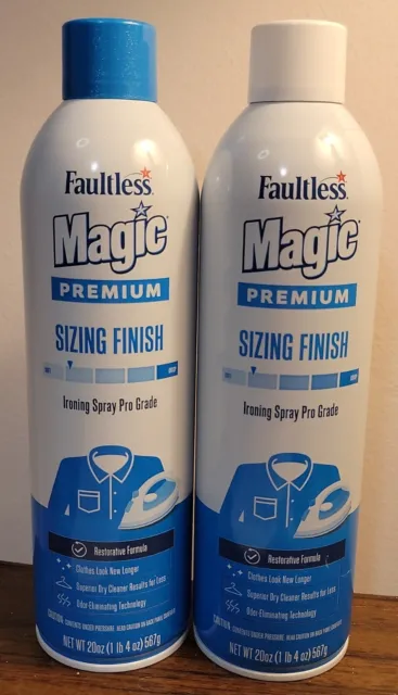 FAULTLESS STARCH MAGIC Fabric Sizing Spray Light Finish Ironing Spray £6.53  - PicClick UK