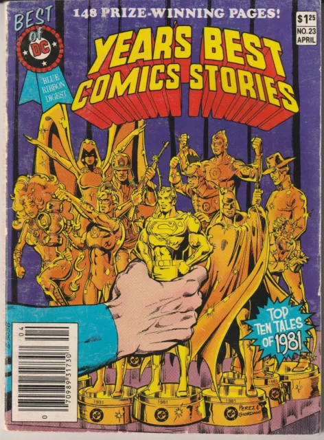 The Best of DC Blue Ribbon Digest #23 "Years Best Comic Stories" DC Comics 1982