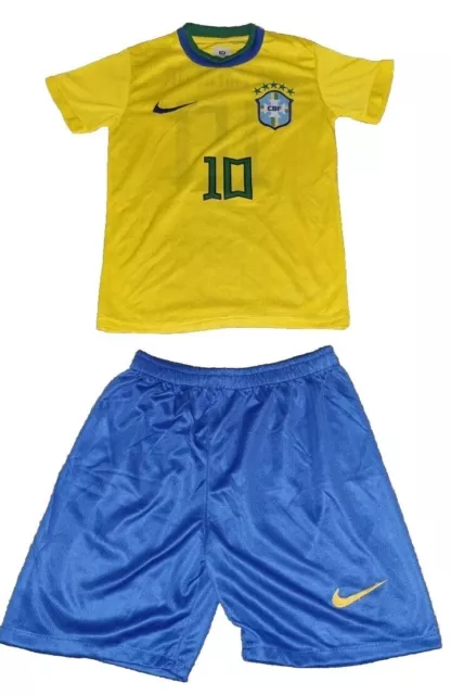 Neymar Jr #10 Brazil National Team Football Kits Soccer Jersey