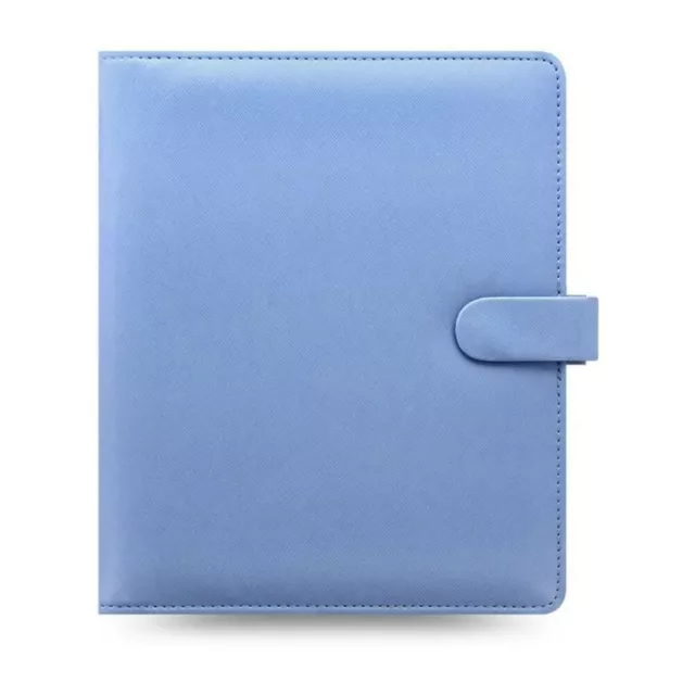 Filofax Saffiano A5 Leather Look Organiser Vista Blue With Credit Card Pockets