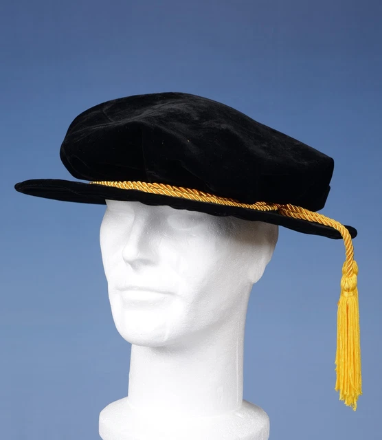 Bonnet Graduation GRADUATION DOCTORS TUDOR Bonnet UK PhD Doctoral -Velvet, Hat Gown ...