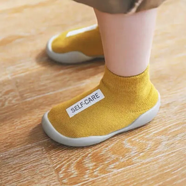 Pantofole antiscivolo UK bambina bambino bambino calze bambini scarpe di cotone inverno caldo 3