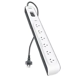 Belkin 6 Outlet Surge Protector With 2m Cord Bsv603au2m