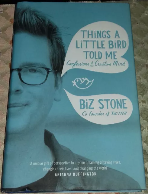 Biz Stone SIGNIERT Dinge, die ein kleiner Vogel mir erzählte Twitter Social Media Xanga Google