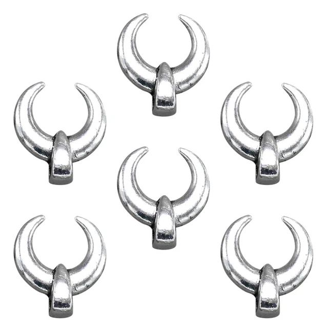 100 stücke Legierung Ox Hörner Anhänger Charme DIY Schmuckherstellung Zubehör