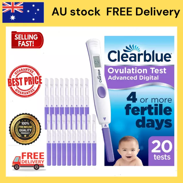 Clearblue Advanced Digital Ovulation Test, 20 Count | NEW AU STOCK