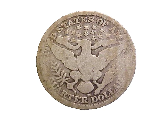 1907-D Barber Silver Quarter - Very Nice Circ Collector Coin!-c4879sxx2 2