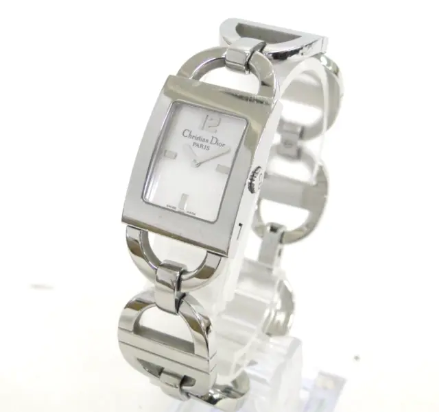 Christian Dior Quartz Wrist Watch Maris D78-109 Shell Dial Battery Replaced