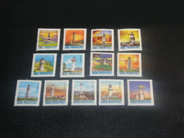 CHINA Taiwan 1991 Sc#2811-23 Lighthouse Complete Set MNH XF